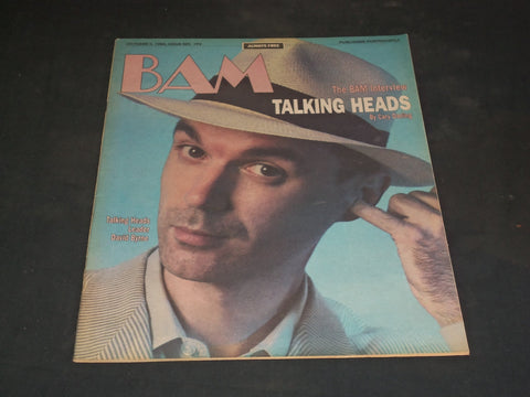 1984 OCTOBER 5 BAM MAGAZINE ISSUE NO. 192 - TALKING HEADS COVER - SP 2922