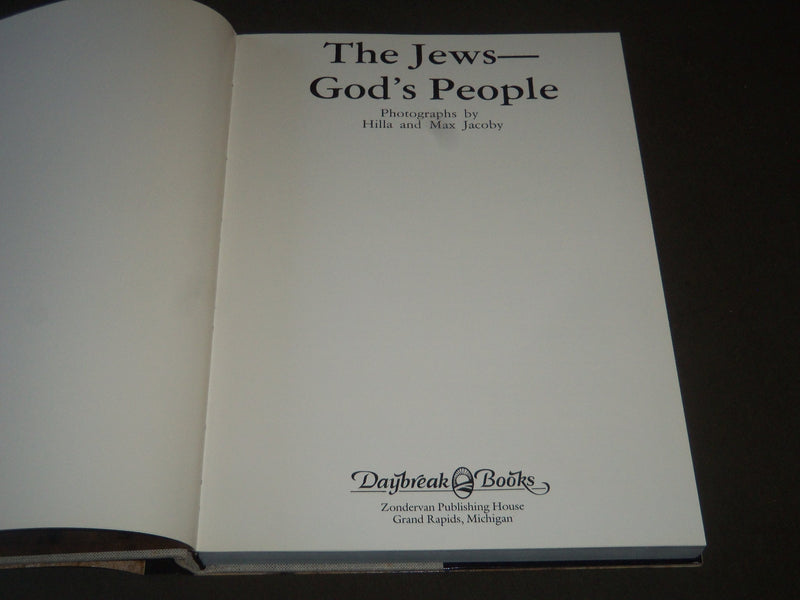 1984 THE JEWS GOD'S PEOPLE BOOK W/ SLIPCASE - GREAT PHOTOS BY JACOBY - KD 3968