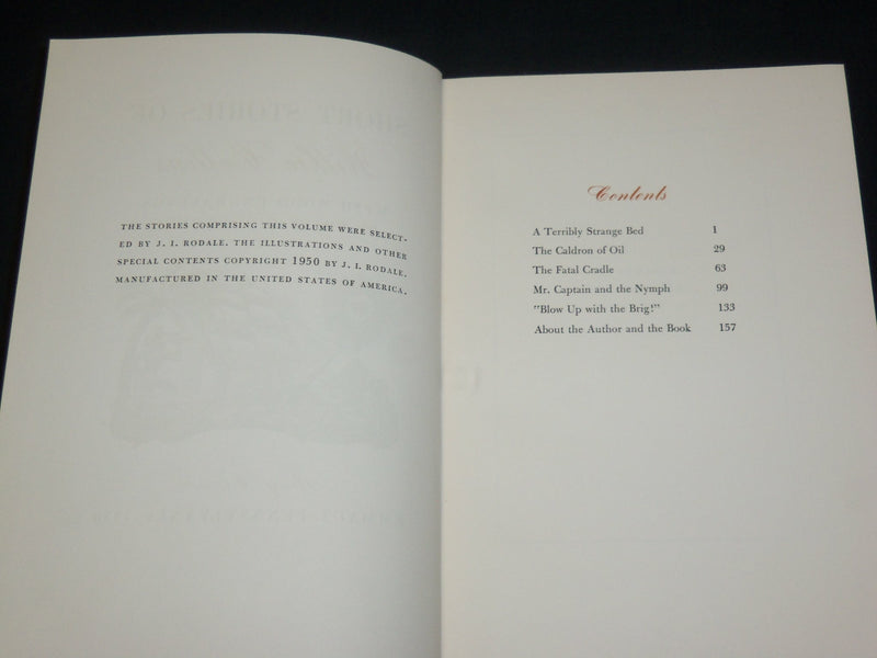 1950 SHORT STORIES OF WILKIE COLLINS HARDCOVER BOOK - LIMITED EDITION - KD 6586