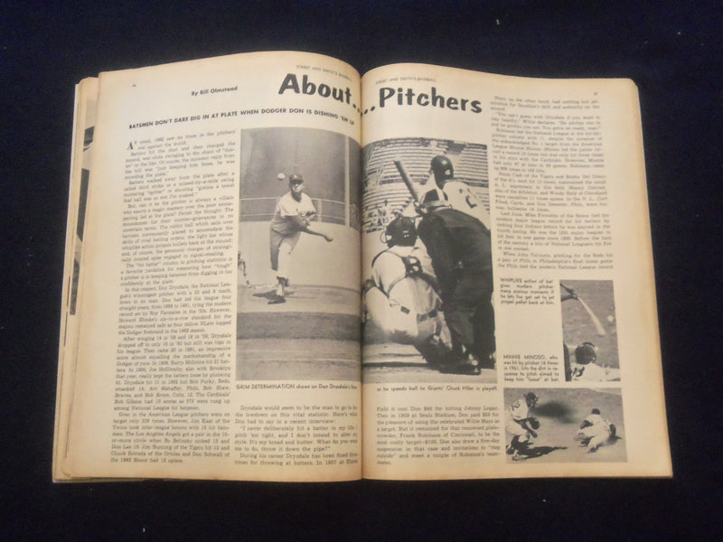 1963 STREET AND SMITH'S BASEBALL MAGAZINE - TOM TRESH COVER - SP 1523B