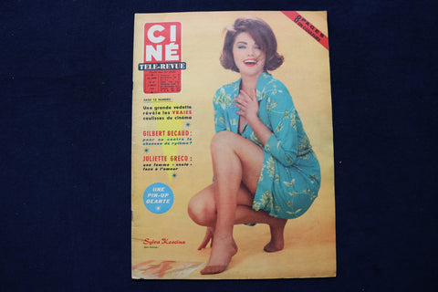 1963 JULY 4 CINE TELE-REVUE MAGAZINE - SYLVA KOSCINA COVER - E 22042