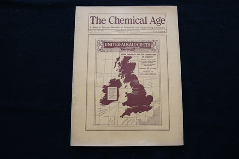 1924 JULY 12 THE CHEMICAL AGE MAGAZINE - UNITED ALKALI CO. LTD. COVER - SP 4924Z