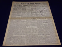 1944 NOV 18 NEW YORK TIMES - TANKS DRIVE WITHIN MILE OF SAAR BASIN - NT 2602