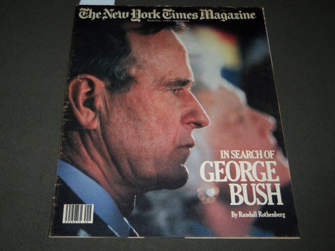 1988 MARCH 6 NEW YORK TIMES MAGAZINE SECTION - GEORGE BUSH - J 3088