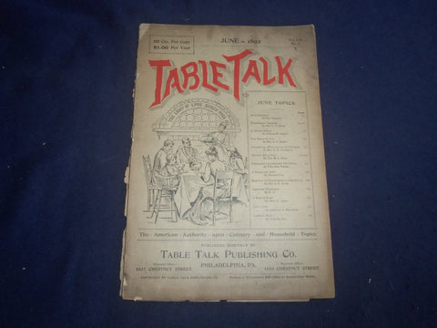 1892 JUNE TABLE TALK MAGAZINE - THE LIGHT OF LOVE SHINES OVER ALL - B 4164L