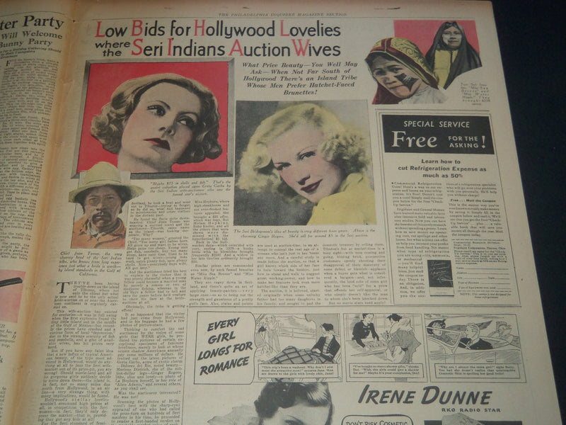 1936 APRIL 5 PHILADELPHIA INQUIRER MAGAZINE SECTION - FAN-DANGO - NT 7593