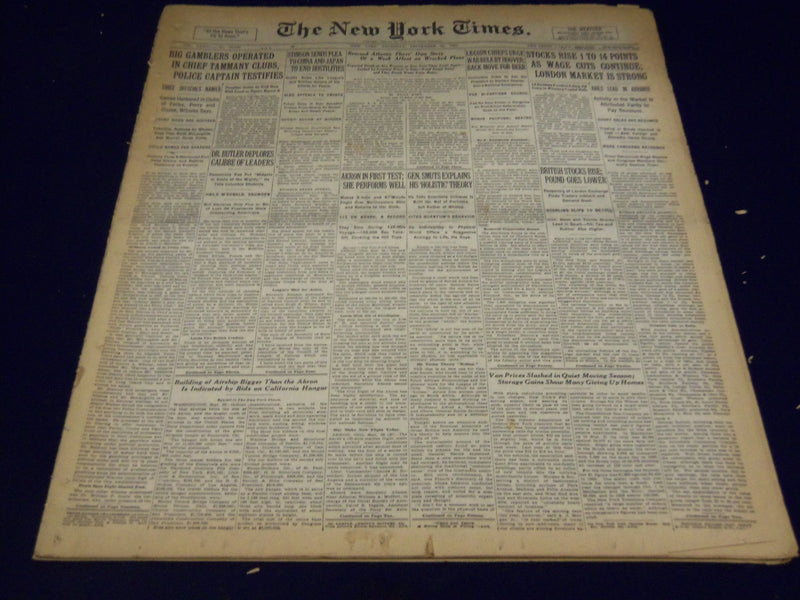 1931 SEPT 24 NEW YORK TIMES - BIG GAMBLERS OPERATED IN TAMMANY CLUBS - NT 2429