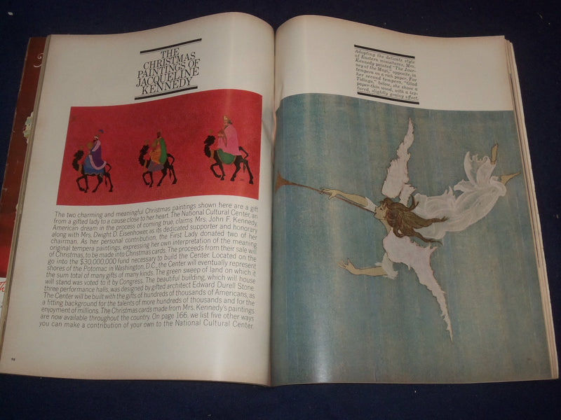 1963 DEC MCCALL'S MAGAZINE - CHRISTMAS PAINTINGS OF JACQUELINE KENNEDY - ST 6555