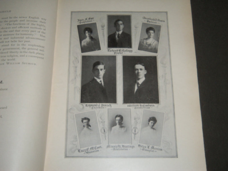 1903 CHRONICLE CLASS-BOOK - HARTFORD HIGH SCHOOL CONNECTITCUT - J 2488