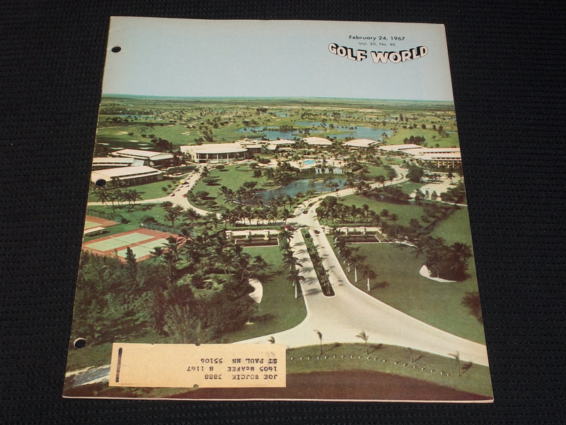 1967 FEBRUARY 24 GOLF WORLD MAGAZINE - DORAL CC FRONT COVER - E 7214