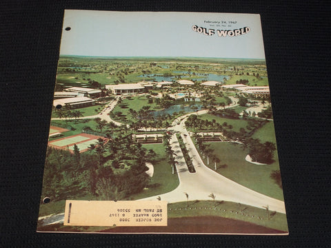 1967 FEBRUARY 24 GOLF WORLD MAGAZINE - DORAL CC FRONT COVER - E 7214