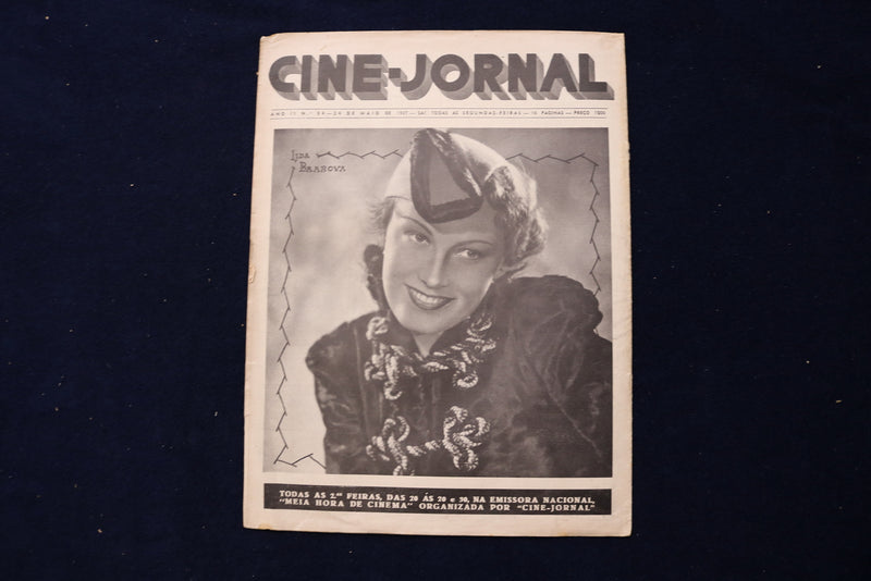 1937 MAY 24 CINE JOURNAL MAGAZINE -MARLENE DIETRICH COVER - PORTUGUESE - E 23809