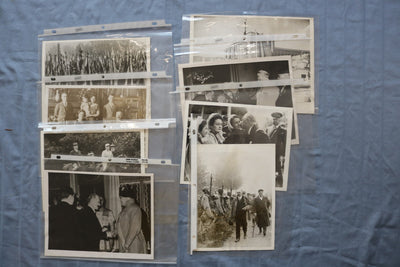1930'S-1940'S FRENCH PRESIDENT ALBERT LEBRUN WIRE PHOTOGRAPHS- LOT OF 8 - K 3140