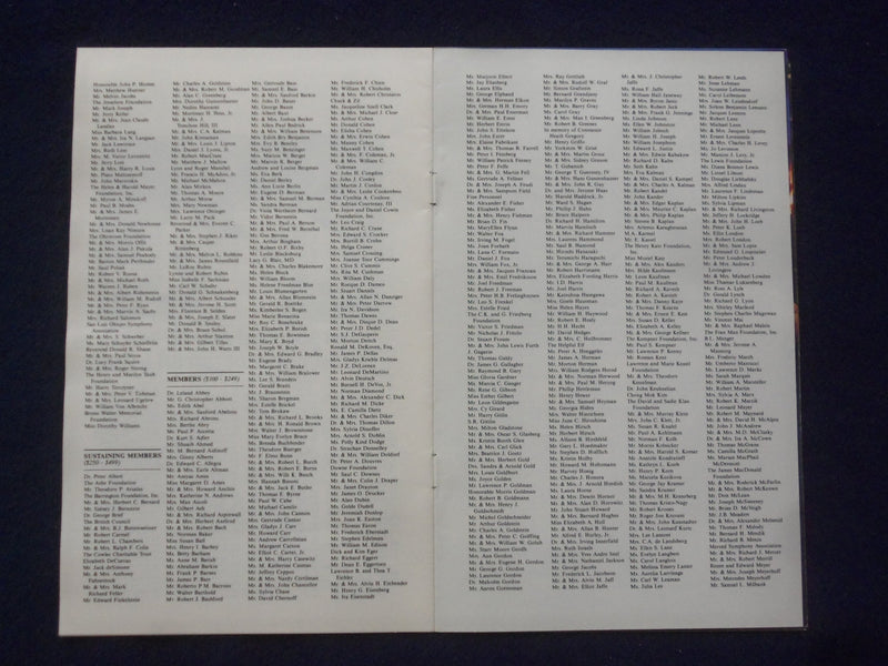1983 JUNE 6 DUDLEY MOORE & NATHANEL ROSEN SIGNED PROGRAM- ST. PAUL CHAMBER ORCH.