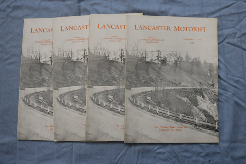 1927-1930 LANCASTER MOTORIST MAGAZINE - LOT OF 12 - O 3737
