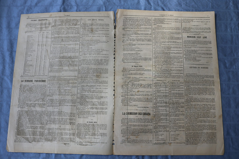 1872 MARCH 24 LE GRELOT NEWSPAPER - ACUTALITE-ALFRED LE PETIT - FRENCH - NP 8581