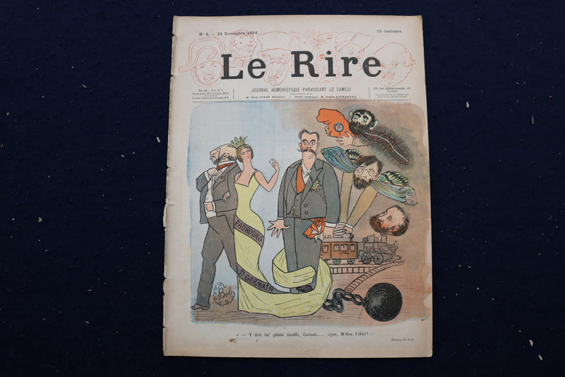 1894 LE RIRE JOURNAL HUMORISTIQUE MAGAZINE - FRENCH - FIRST 4 ISSUES - O 3620