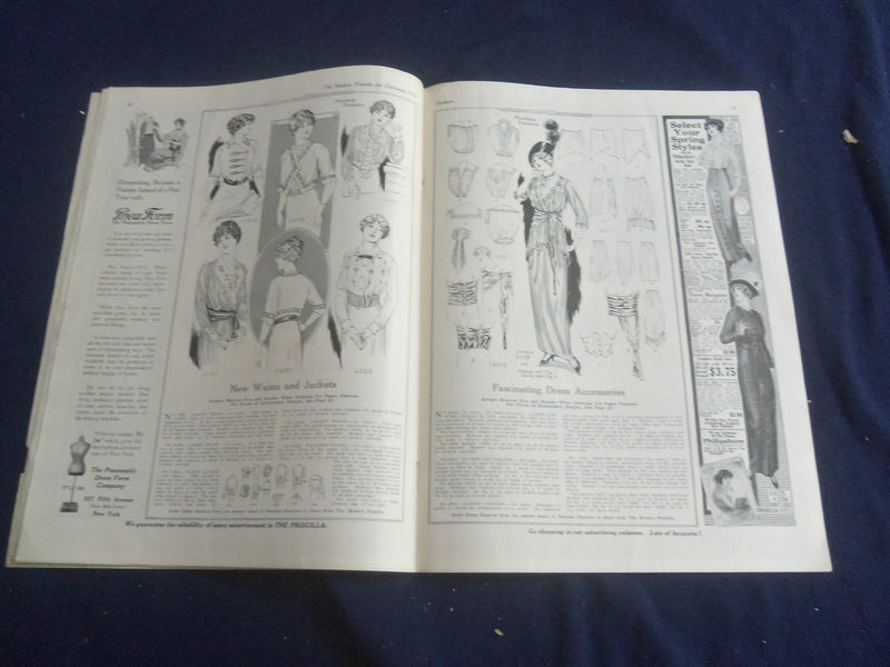 1914 FEBRUARY THE MODERN PRISCILLA MAGAZINE - ANNUAL ALL NEEDLEWORK - SP 6749D