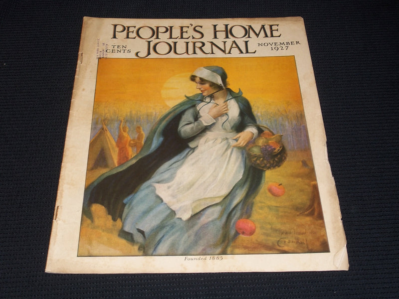 1927 NOVEMBER PEOPLE'S HOME JOURNAL MAGAZINE NICE ILLUSTRATED COVER ART - E 2789