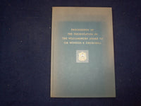 1957 PROCEEDINGS OF WILLIAMSBURG AWARD TO CHURCHILL HARDCOVER BOOK BY - KD 9076