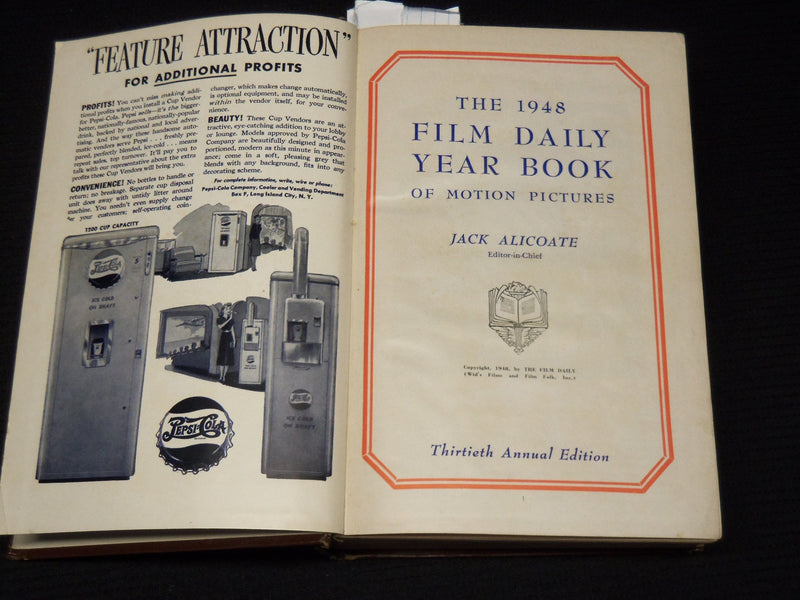 1948 THE FILM DAILY YEAR BOOK OF MOTION PICTURES - JACK ALICOATE - KD 6132H