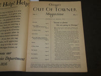 1933 MARCH CHICAGO'S OUT OF TOWNER MAGAZINE VOLUME 1 NO. 1 - J 3522