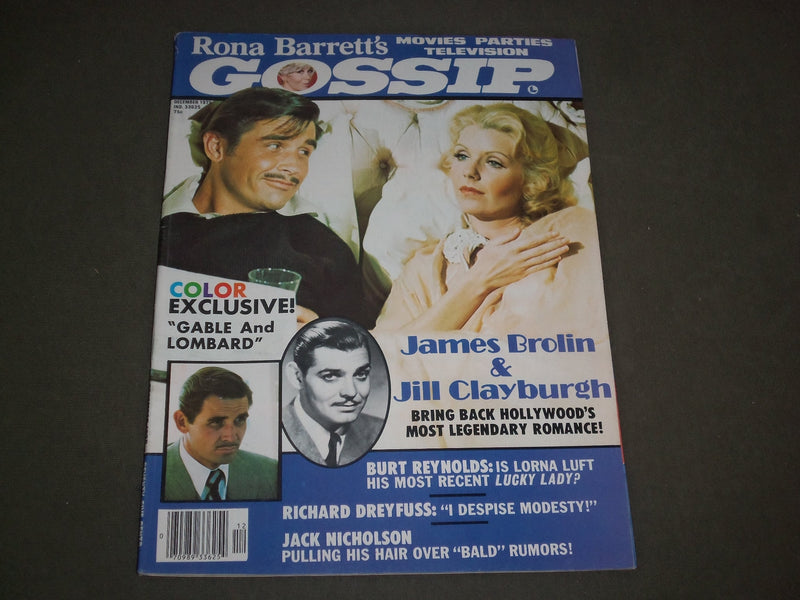 1975 DECEMBER RONA BARRETT'S GOSSIP MAGAZINE - JAMES BROLIN & CLAYBURGH - M 215