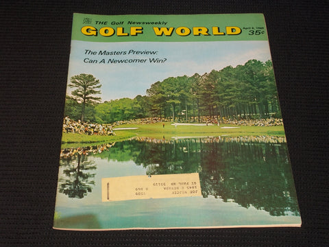 1969 APRIL 8 GOLF WORLD MAGAZINE - MASTERS PREVIEW FRONT COVER - E 6501