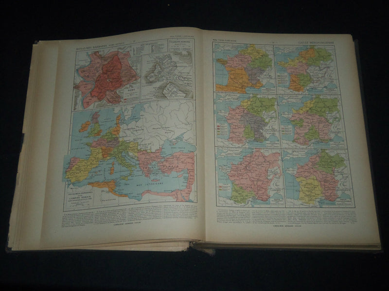 1933 HISTOIRE ET GEOGRAPHIE ATLAS GENERAL VIDAL LABLACHE PARIS FRANCE - KD 3027