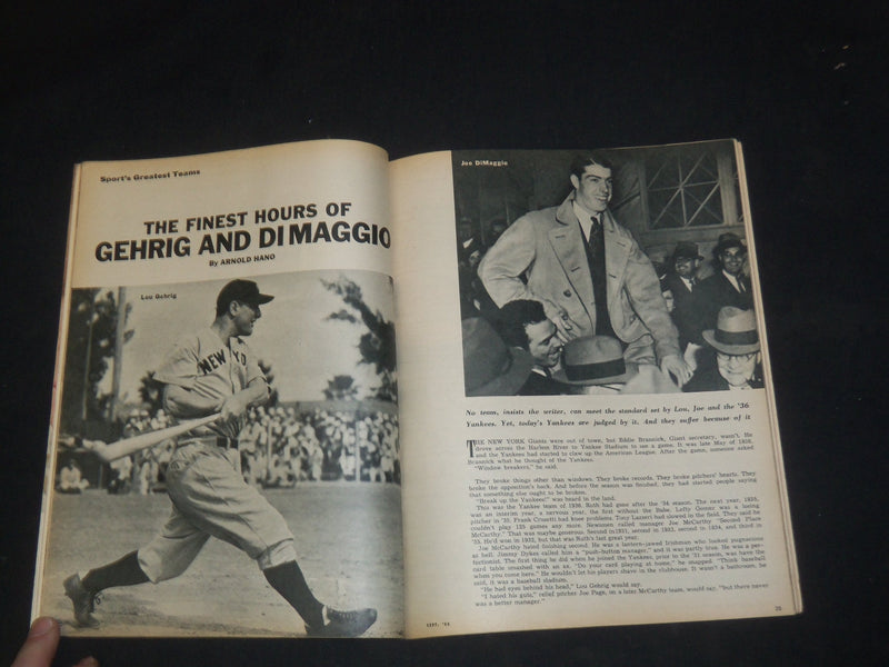 1965 SEPTEMBER SPORT MAGAZINE - F. ROBINSON, GEHRIG & DIMAGGIO COVER - SP 8515
