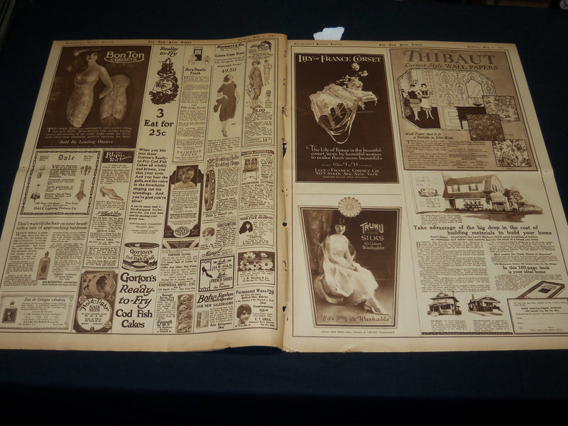 1921 MAY 1 NEW YORK TIMES PICTURE SECTION - ENRICO CARUSO - DEMPSEY - NT 8938