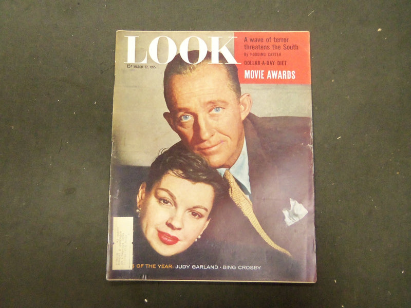 1955 MARCH 22 LOOK MAGAZINE - JUDY GARLAND & BING CROSBY - ST 2873