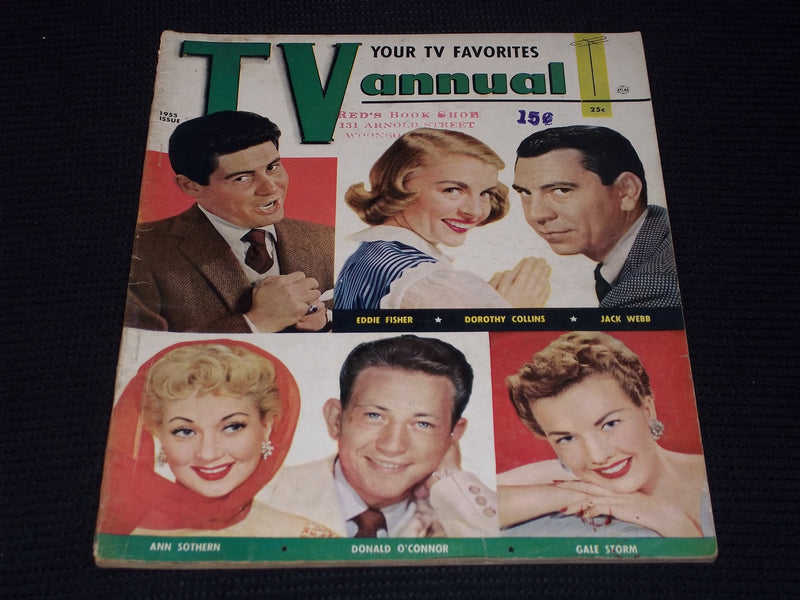 1955 TV ANNUAL MAGAZINE - DOROTHY COLLINS JACK WEBB FRONT COVER - E 17227