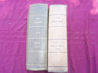 1929 JAN-DEC THE BUILDER U. K. MAGAZINE BOUND VOLUMES - 2 VOLS - FOLD OUTS- C 63