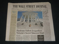 2020 APRIL 23 THE WALL STREET JOURNAL NEWSPAPER -VICTORIA'S SECRET TAKEOVER DEAL