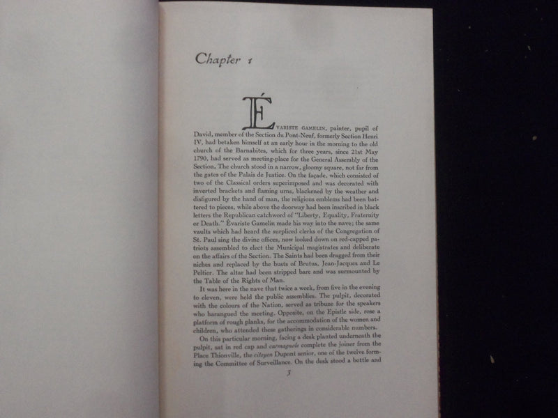 1942 THE GODS ARE A-THIRST HARDCOVER BOOK BY A. FRANCE - HERITAGE PRESS- KD 9350