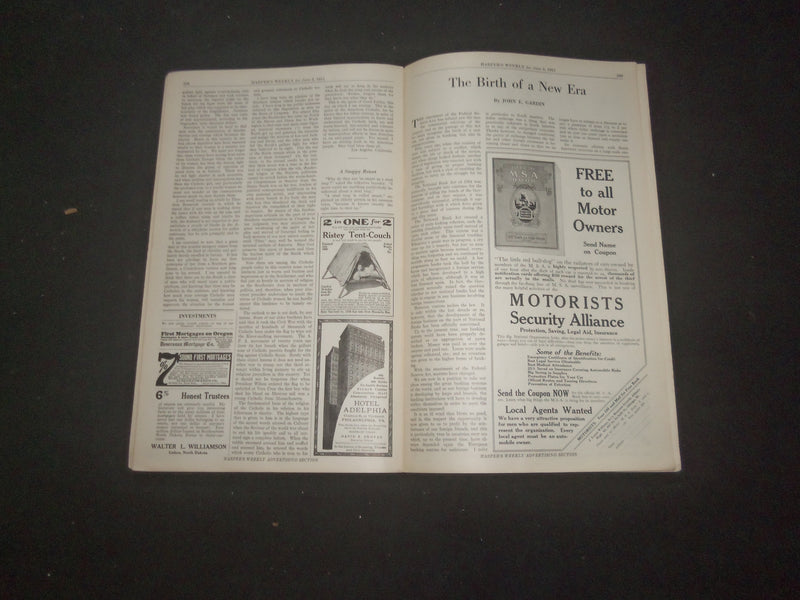 1915 JUNE 5 HARPER'S WEEKLY MAGAZINE - WHEN WILL THE WAR END? - SP 1520H
