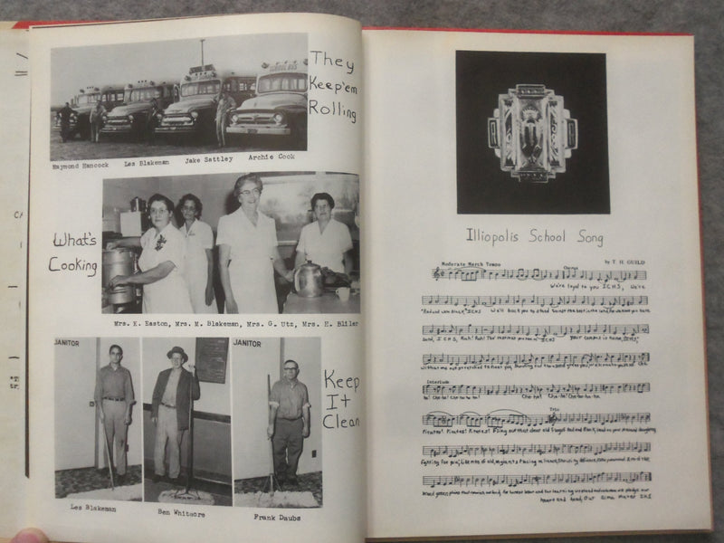 1958 THE PIRATE LOG ILLIOPOLIS HIGH SCHOOL YEARBOOK - ILLIOPOLIS, IL - YB 3347