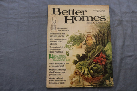 1975 APRIL BETTER HOMES AND GARDENS MAGAZINE - GREAT RECIPES COVER - E 9717