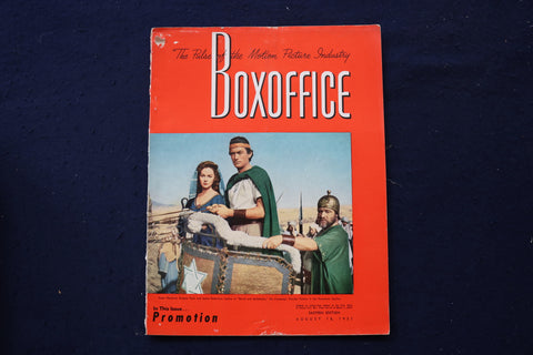1951 AUGUST 18 BOXOFFICE MAGAZINE - SUSAN HAYWARD - GREGORY PECK COVER - E 19116