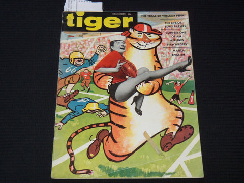 1956 DECEMBER TIGER MAGAZINE - LIFE OF ELVIS PRESLEY - WILLAIM PENN - SP 3253Q