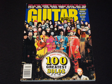1998 SEPTEMBER GUITAR WORLD MAGAZINE - 100 GREATEST SOLO FRONT COVER - E 300