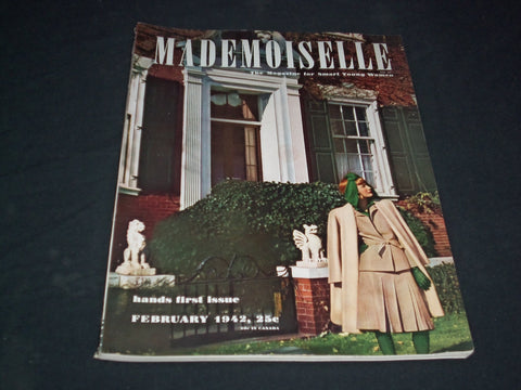 1942 FEBRUARY MADEMOISELLE MAGAZINE - HANDS FIRST ISSUE - SP 6547