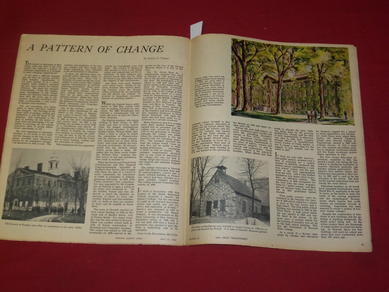 1964 MAY 24 NEWARK SUNDAY NEWS- NEW JERSEY TERCENTENARY SUNDAY MAGAZINE- NP 3804