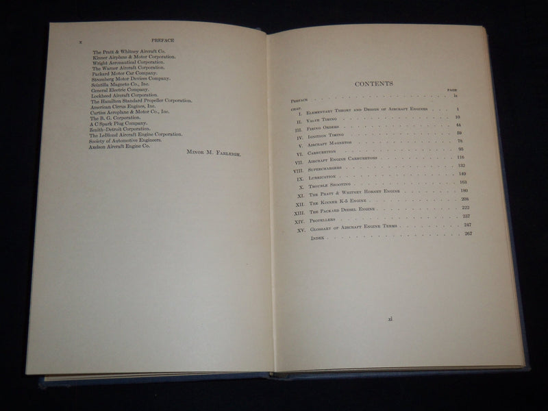 1931 PRINCIPLES AND PROBLEMS OF AIRCRAFT ENGINES BOOK BY FARLEIGH - KD 4351S