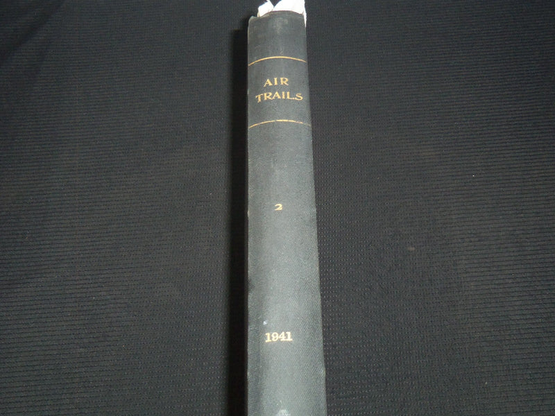 1941 JANUARY-DECEMBER AIR TRAILS MAGAZINE BOUND VOLUME - NICE COVERS - KD 3351N