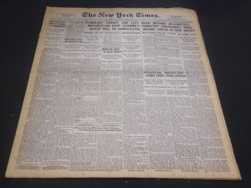 1931 NOV 4 NEW YORK TIMES - TAMMANY SWEEPS THE CITY RECORD MAJORITY - NT 5032
