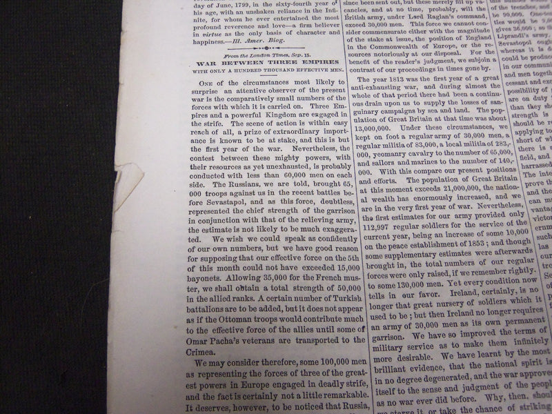 1854-1855 UNITED STATES MAGAZINE LOT OF 2 - VOLUME 1 NO. 8 & 9 - NP 2054