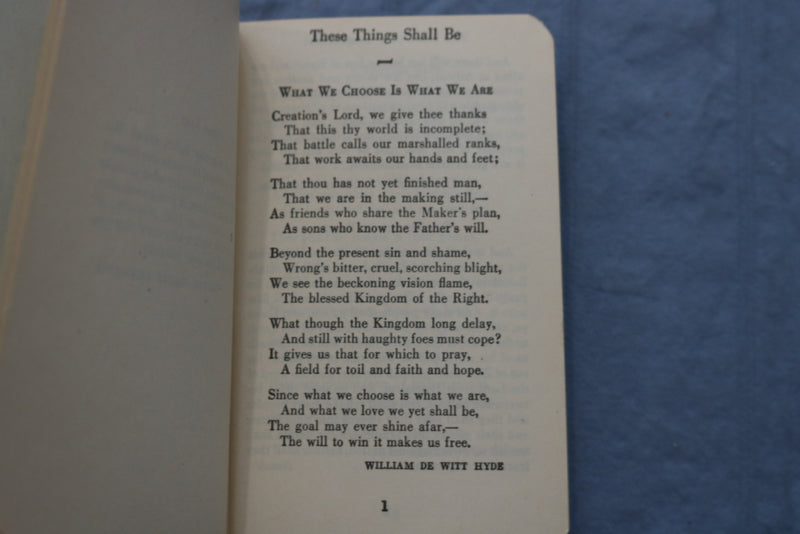 1941-1943 YMCA USO SERVICE BOOKS - LOT OF 2 - THINK - SCRIPTURE - K 735