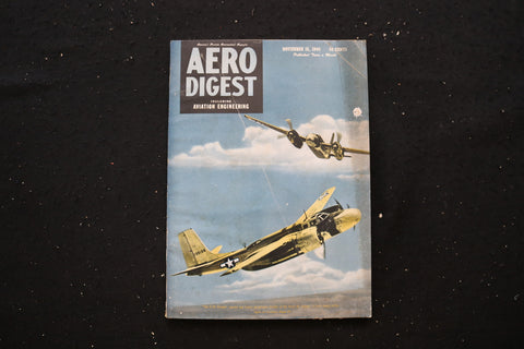 1944 NOV 15 AERO DIGEST MAGAZINE - A-26 'INVADER' BOMBER COVER - E 10757